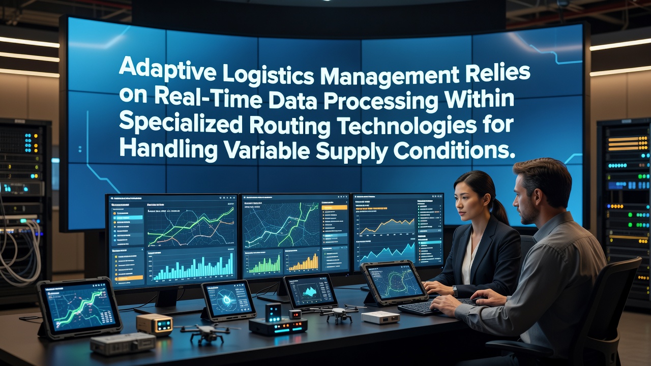Adaptive Logistics Management Relies on Real-Time Data Processing Within Specialized Routing Technologies for Handling Variable Supply Conditions